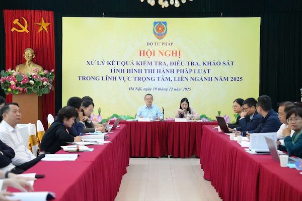 Xử lý kết quả kiểm tra, khảo sát tình hình thi hành pháp luật trong lĩnh vực trọng tâm, liên ngành